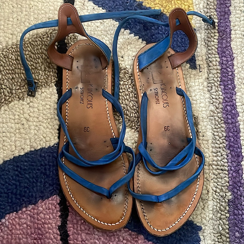 K Jacques St. Tropez Sandals size 8 (39)